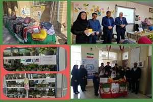 افتتاح بازارچه گل وگیاه درمدرسه متوسطه حرفه ای بهار
