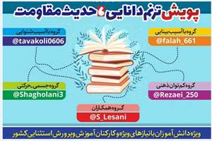 پویش فرهنگی ترنم دانایی، حدیث مقاومت در کردستان برگزار میشود