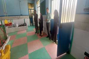 بازدید کارشناس آموزش سازمان آموزش و پرورش استثنایی از مدارس استثنایی استان مرکزی